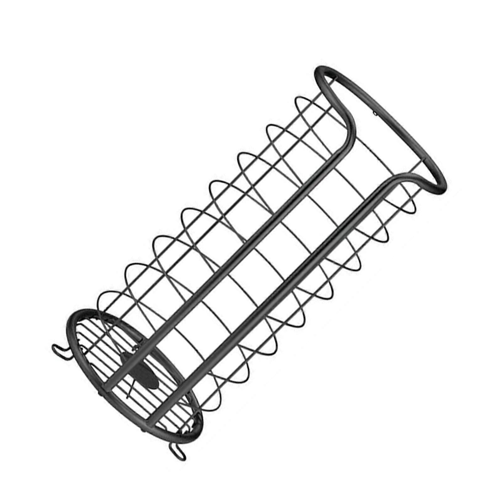 Functional Iron Tissue Holder Tissue Dispenser Holds Several Rolls Multiple Rolls For Household Space Saving  Black