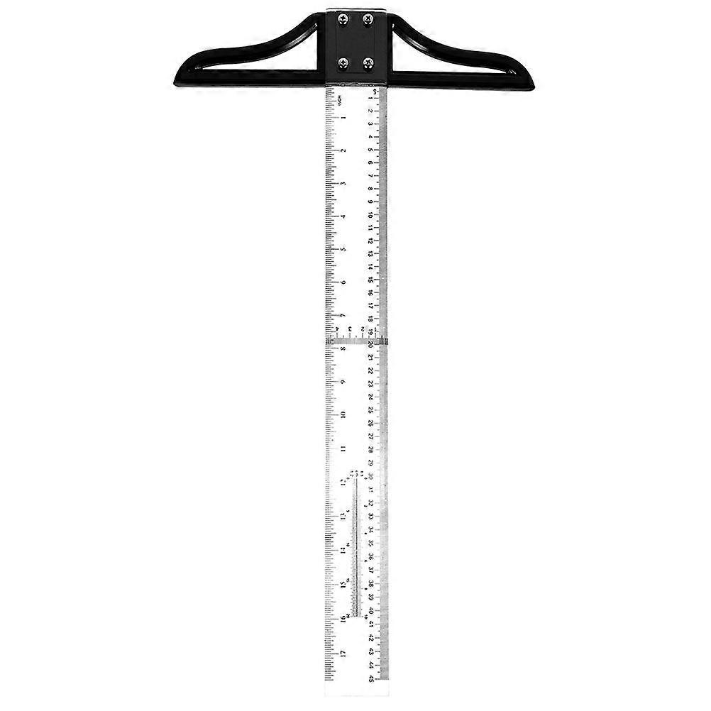 T Fyrkantig märkning T Linjal Mått T Fyrkantig linjal Bärbar T-linjal för mätning