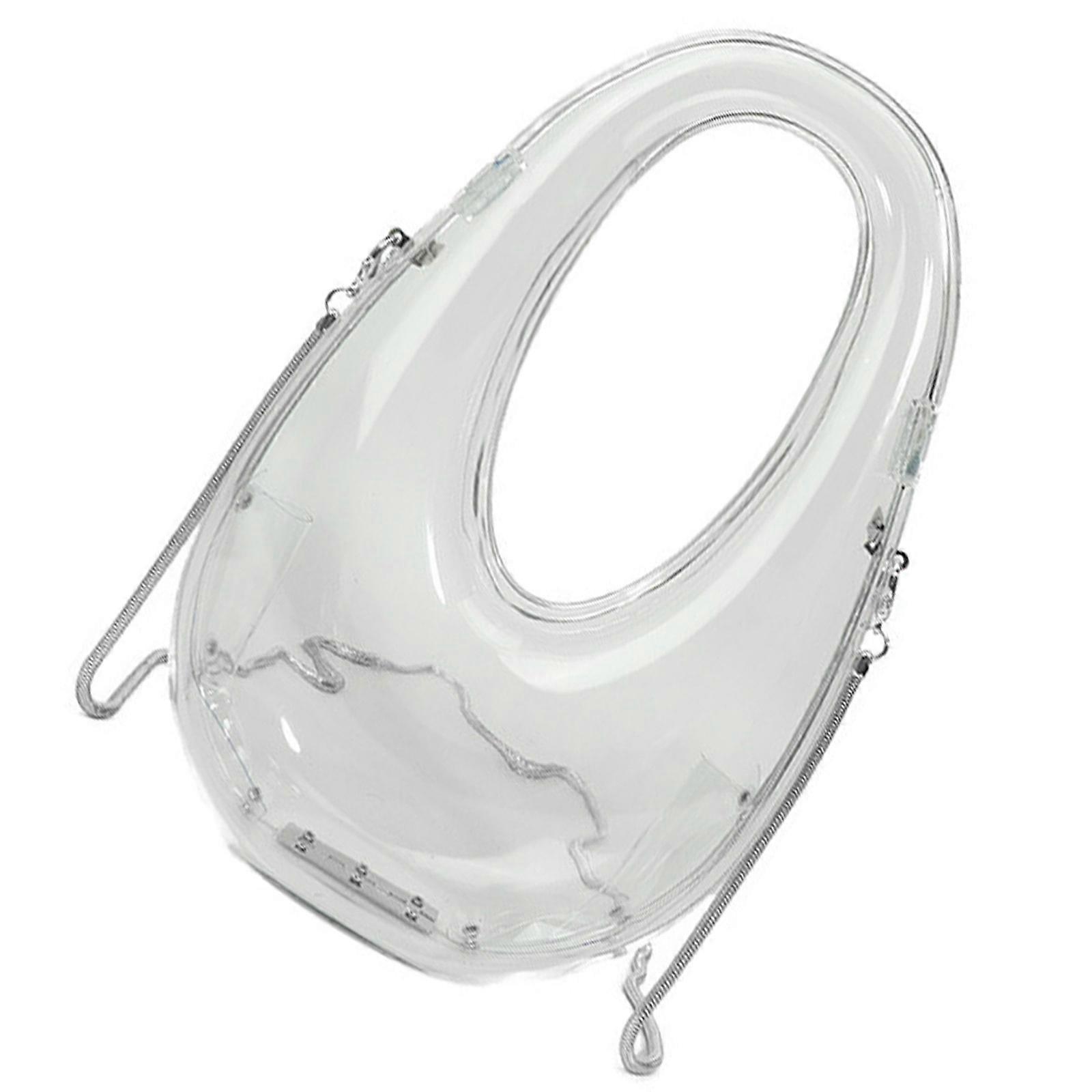 Elegant Klar Akryl Crossbody Taske Aften Pung Enkelt Skuldertasker Alsidighed For Mode Entusiaster Klar