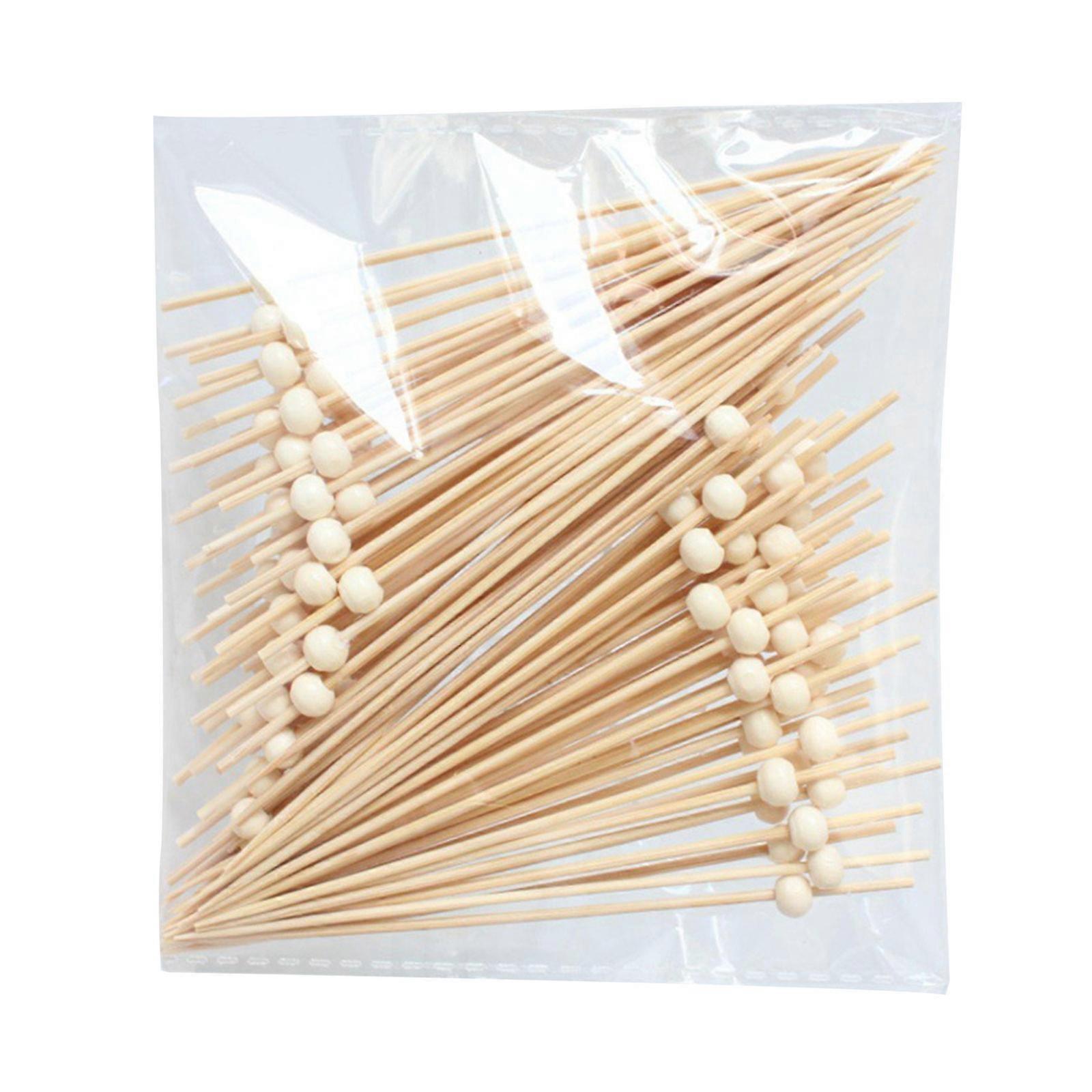 Pack of 200 Disposables Fruit Skewer Cute Food Skewers for Buffets Bamboos Toothpicks Elegant Skewers for Party Display Multicolor