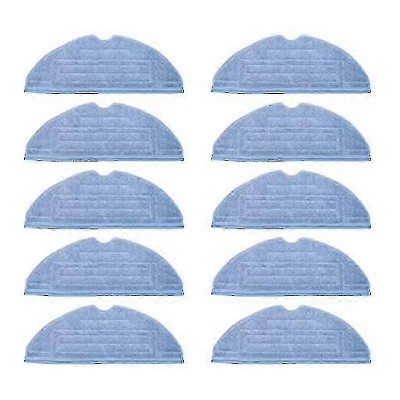 10 Pcs Microfiber Mop Pads for Xiaomi Roborock S7, T7s, T7 Plus