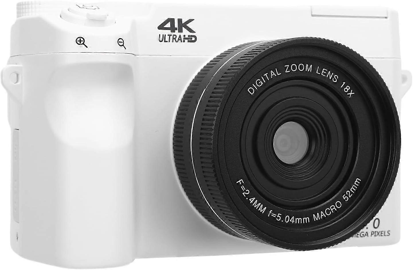 4K Digital Camera for Photography, 75MP UHD WiFi Vlogging Camera with 3" LCD Screen, 18X Digital Zoom