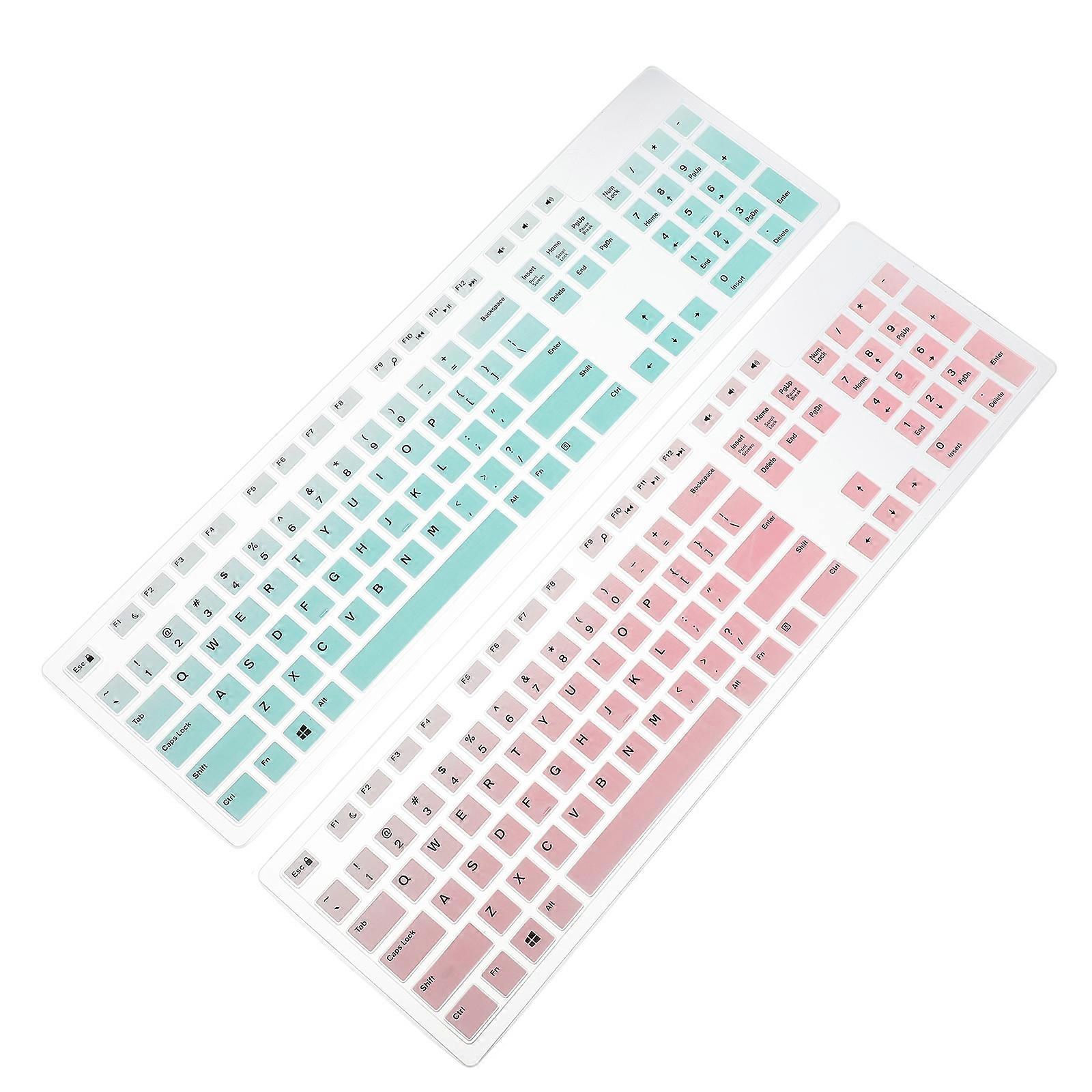 Computer Keyboard Covers Home Use Food-Grade Silicone Dust-Proof 2Pcs