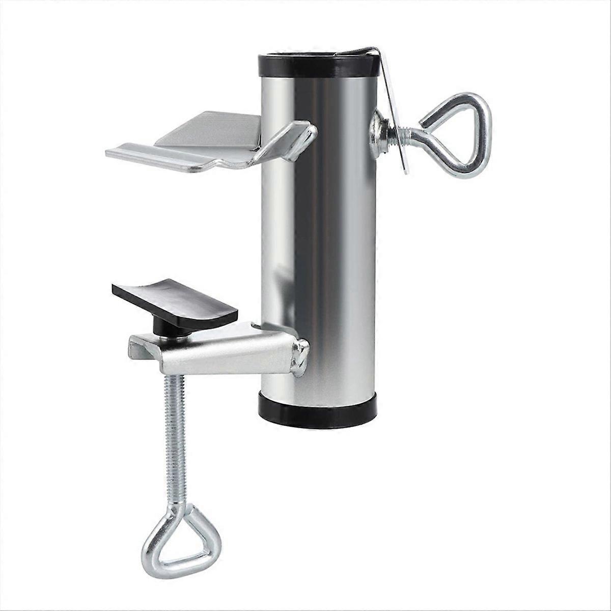 Patio Umbrella Holder,Deck Umbrella Clamp,Silver
