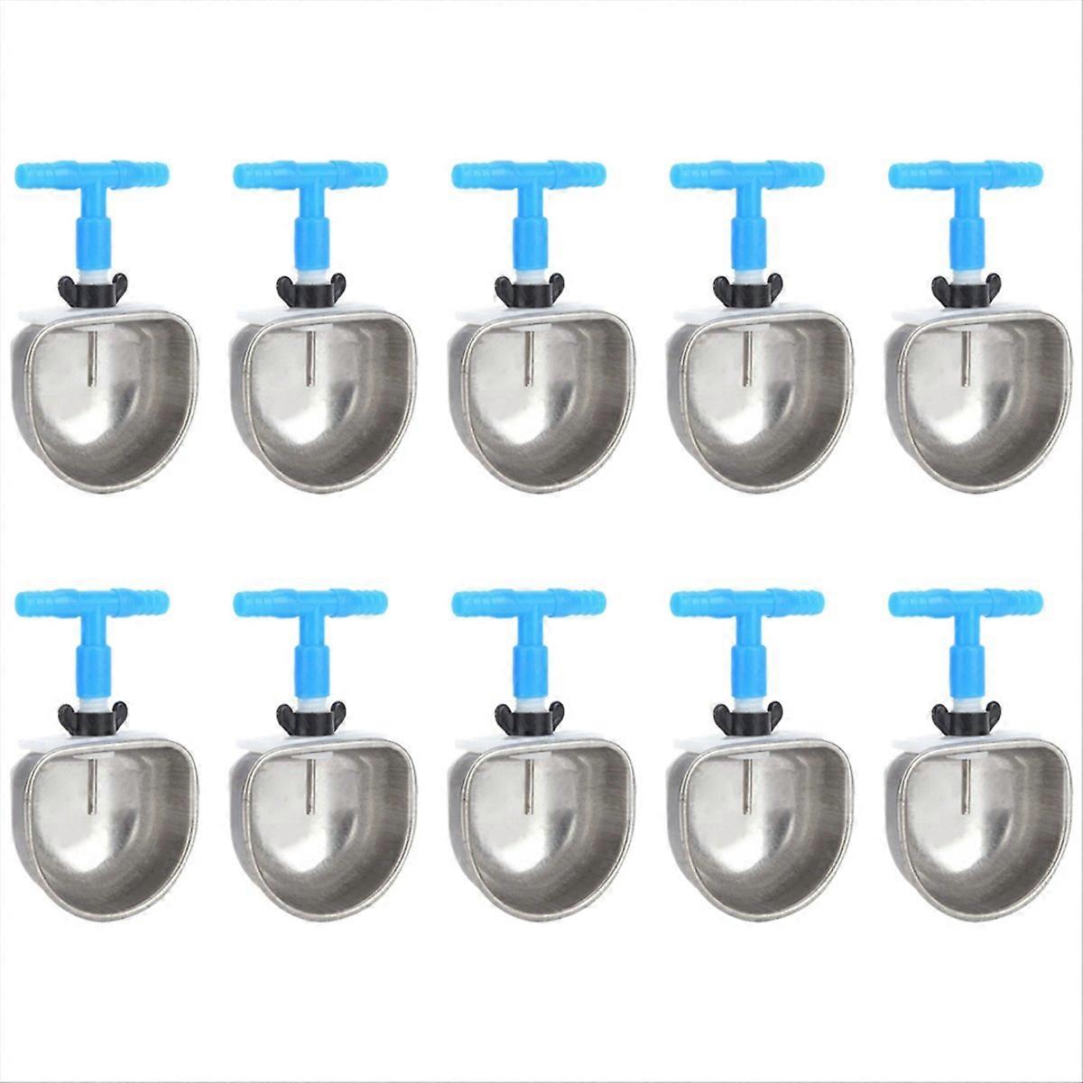 10 Sets Stainless Steel Drinker, Breeding Equipment