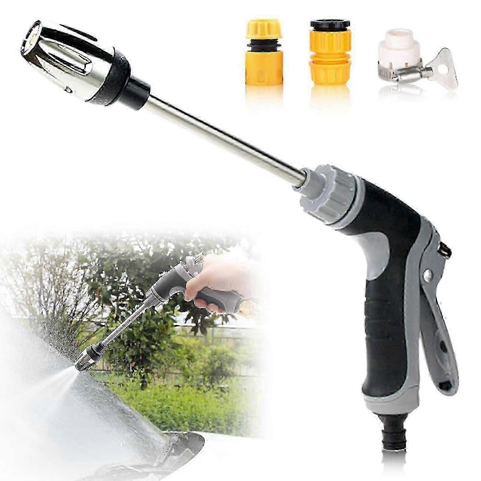 غسالة نفاثة ذات ضغط توربيني عالي الطاقة ، 2024 ترقية خرطوم الحديقة منظف طاقة عالي الضغط مع الملحقات -jrzd