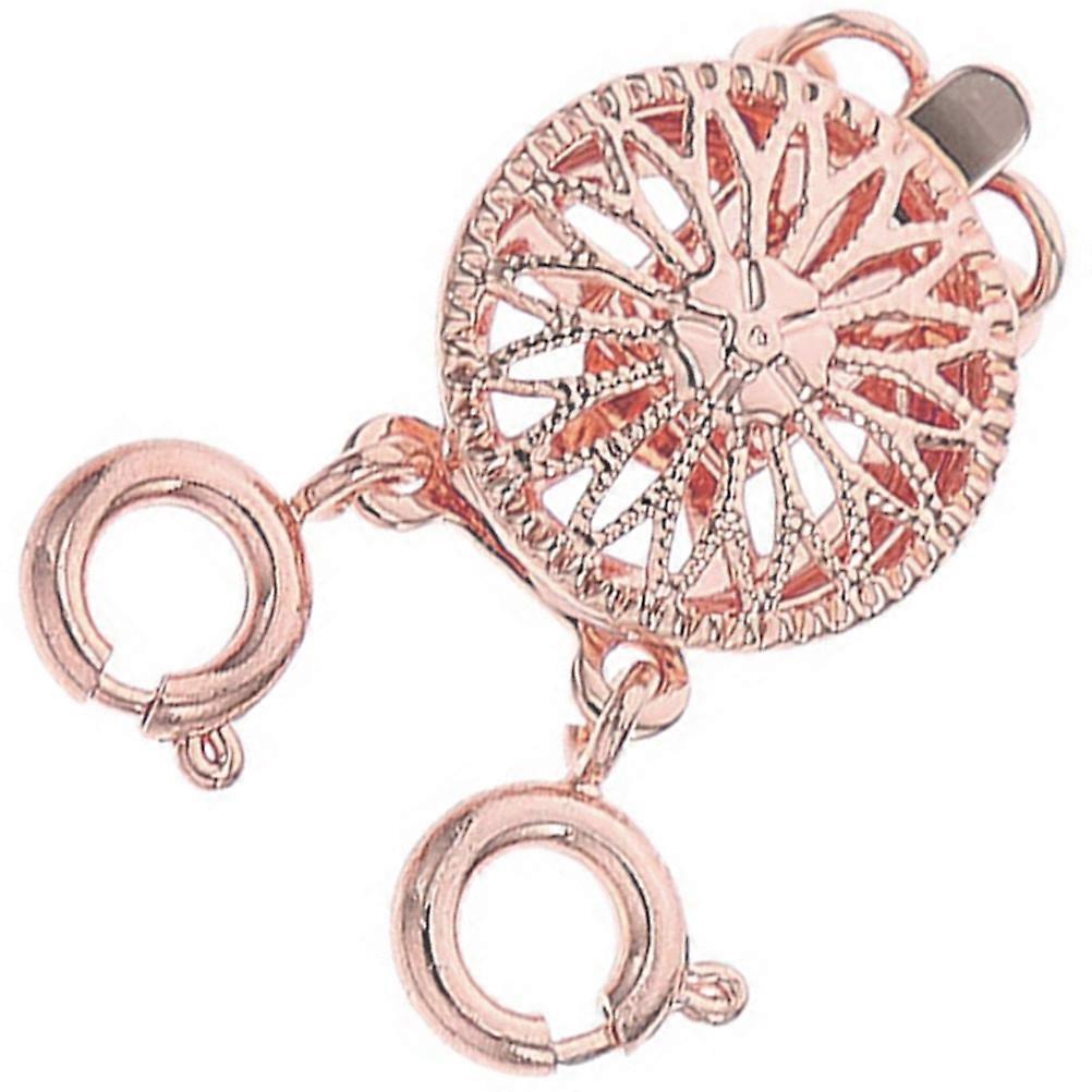 Jewelry Clasp Connector for Necklace Layering 5Pcs Rose Gold Collection