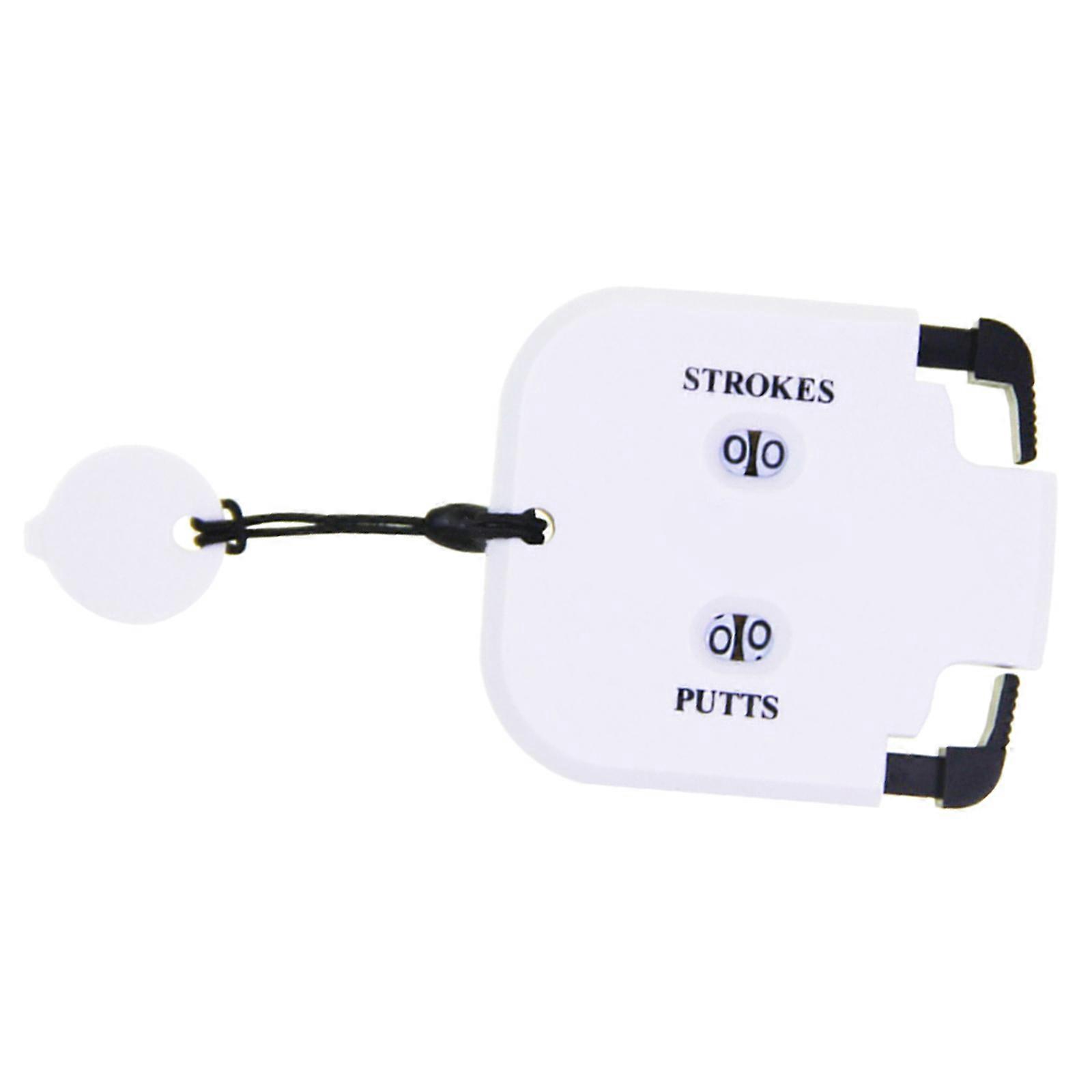 2 Player Strokes Counter Clickers Handheld Counting Tool Golf Score Counter Golf Score Indicator Scoring Keeper Enduring  white and black