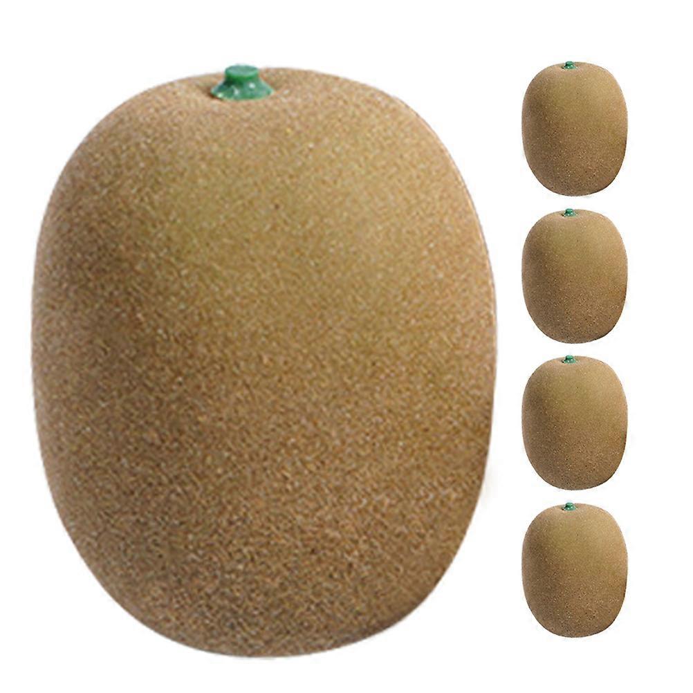 Simulated Kiwifruit Artificial Fruit Decorations for Decor 5Pcs Set