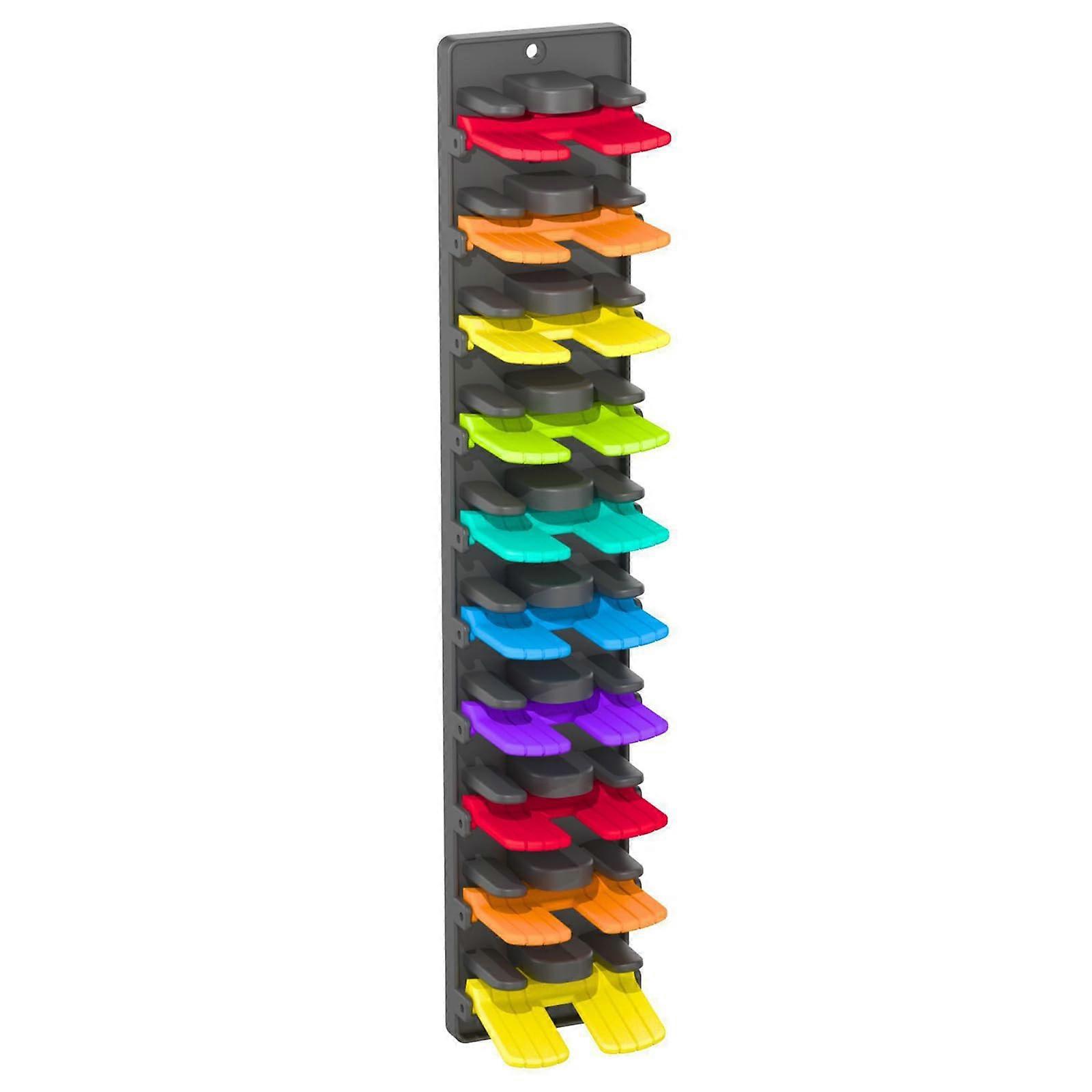 Baseball Cap Organizer Wall Mounted Hat Rack Holds Up to 10 Hats Multi Layer Storage One Pack