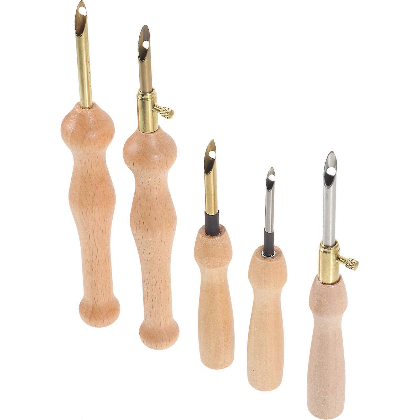 Punch Needle for Stitching Work 25Pcs Wooden Handle Assorted