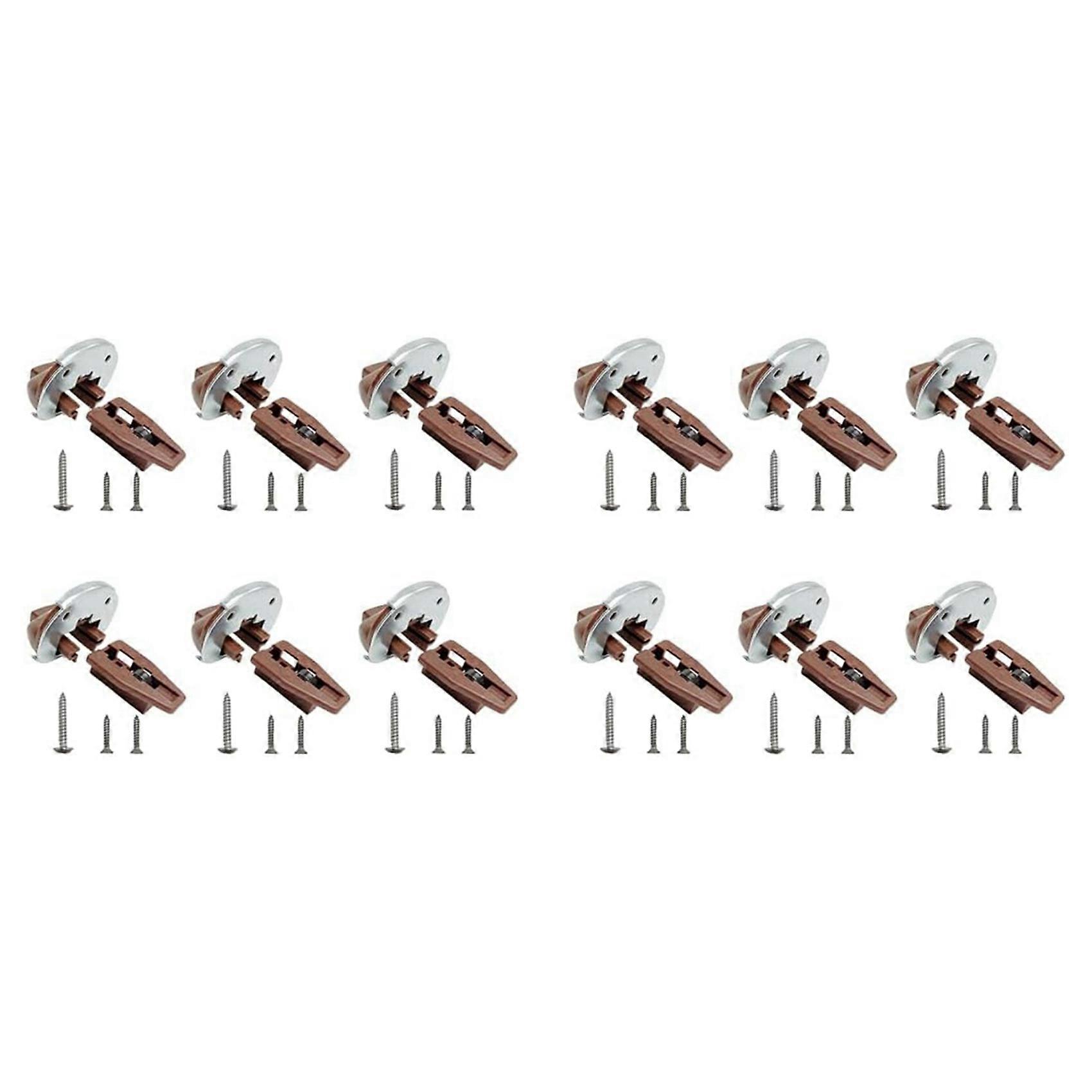 12X for Kenlin Rite-Trak II Replacement-Drawer Rail Kit Part 168 for with Metal Back and Drawer Stops with Rollers