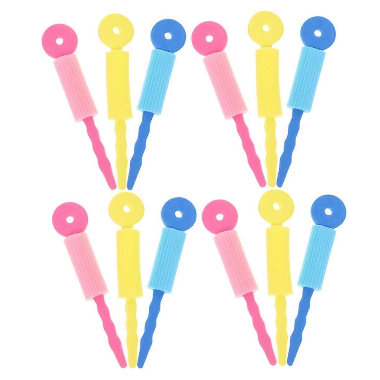 30pcs Sponge Hair Rollers for Short Hair, Flexible Curlers for Gentle and Effortless Styling