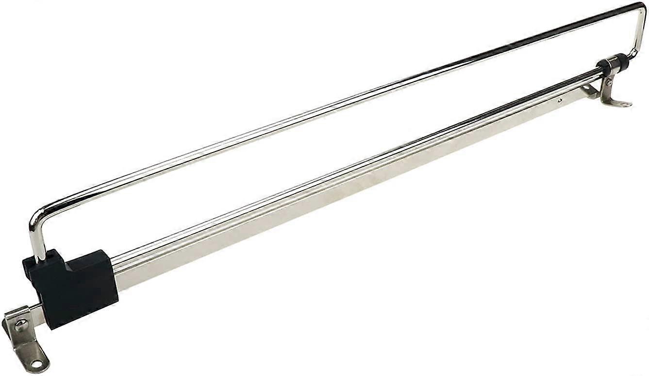 Pull Out Closet Rod Set, Adjustable Retractable Clothes Hanger, Chrome SpaceSaving Wardrobe Rail