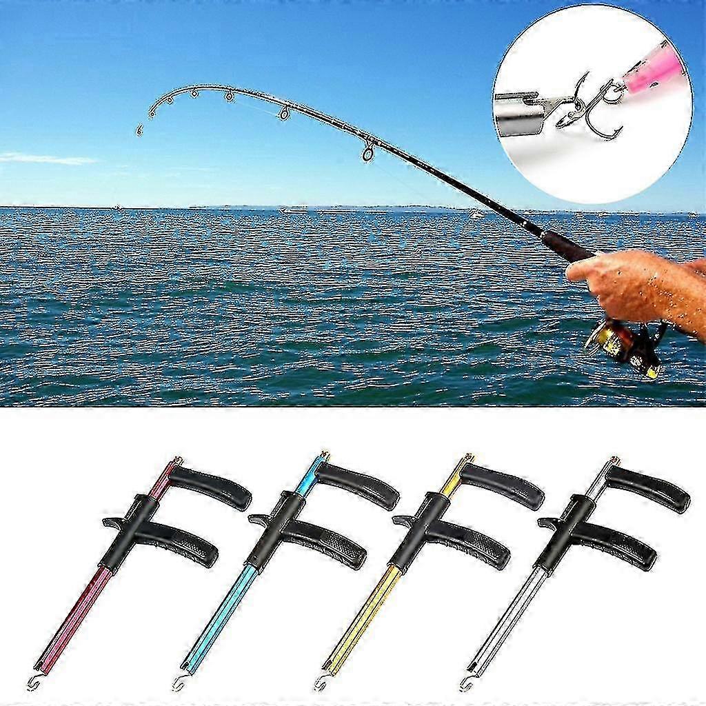 F-type fishhook extractor, fishhook puller, hook tool, fishhook separator, Blue