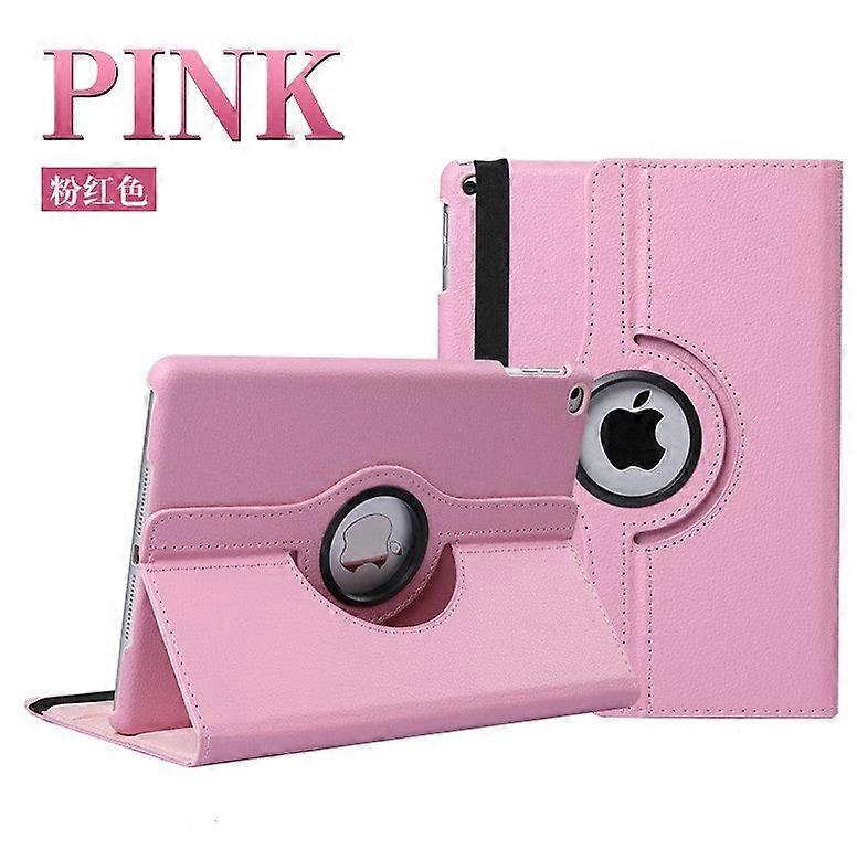 Case For Ipad 2017/2019 10.5-inch Pink Lychee Texture Rotating Leather