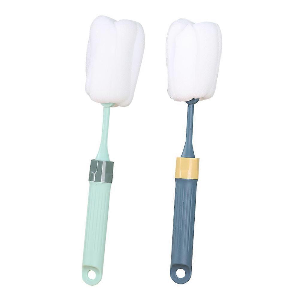 Bottle Sponge Brush for Cleaning 2Pcs Kitchen Sponge Brush with Assorted Color