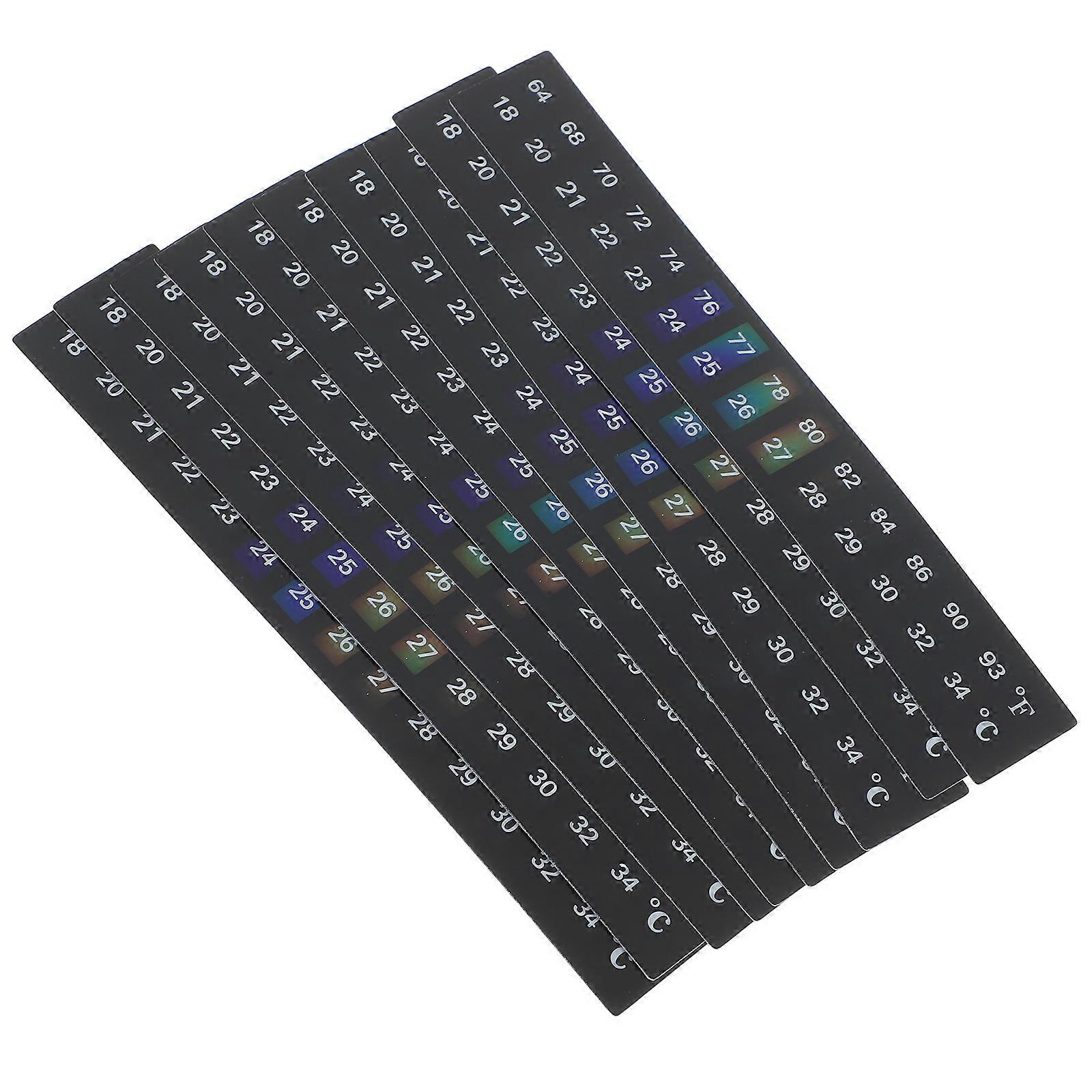 Fish Tank Thermometer Sticker for Aquarium Temperature 10Pcs Assorted