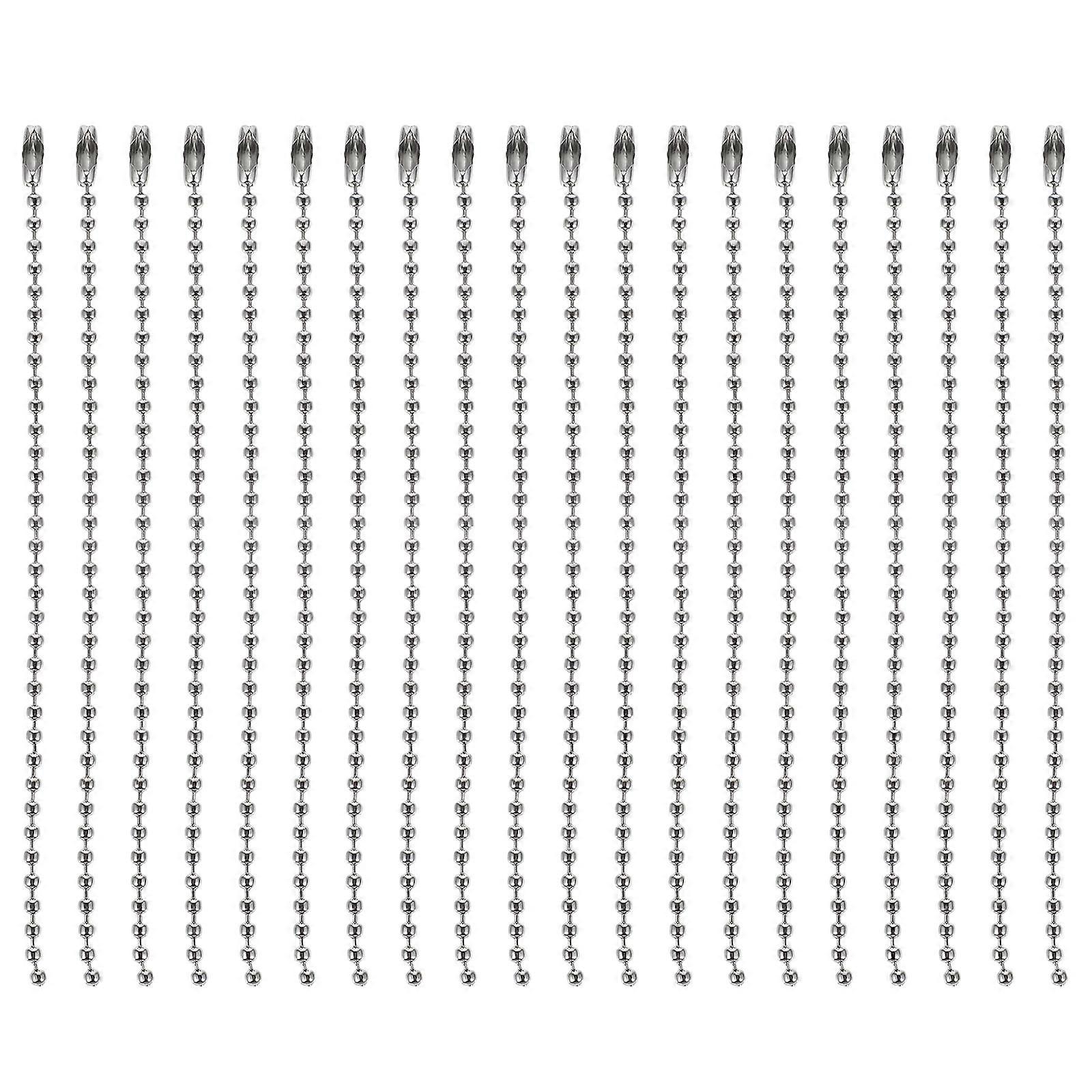 Bag Tag Hanging Chains Iron Bead Chain for Decor 100Pcs Pack