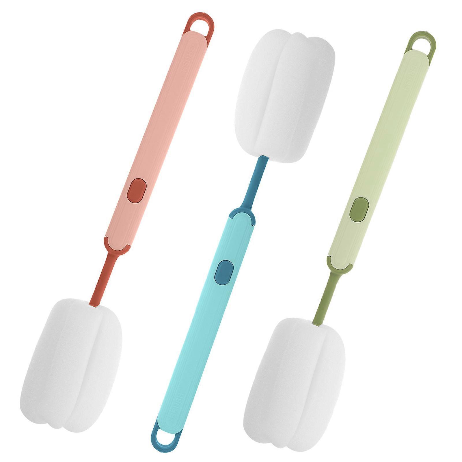 Feeding Bottle Brush Long Handle Brush with 3Pcs for Thorough Cleaning