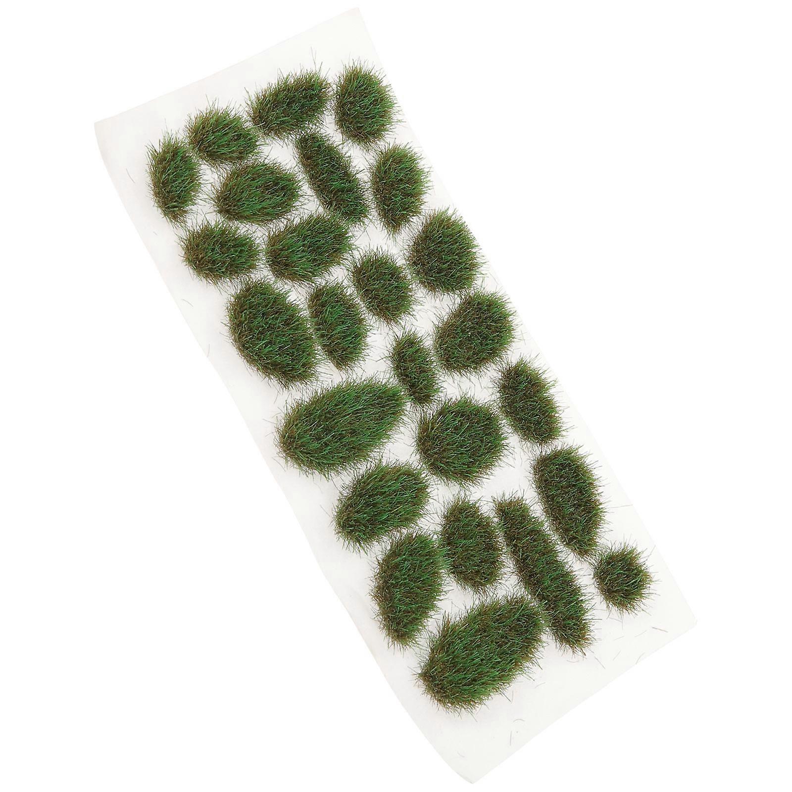 Grass Tuft Model Static Grass Tuft for Decor 4 Boxes Green Resin