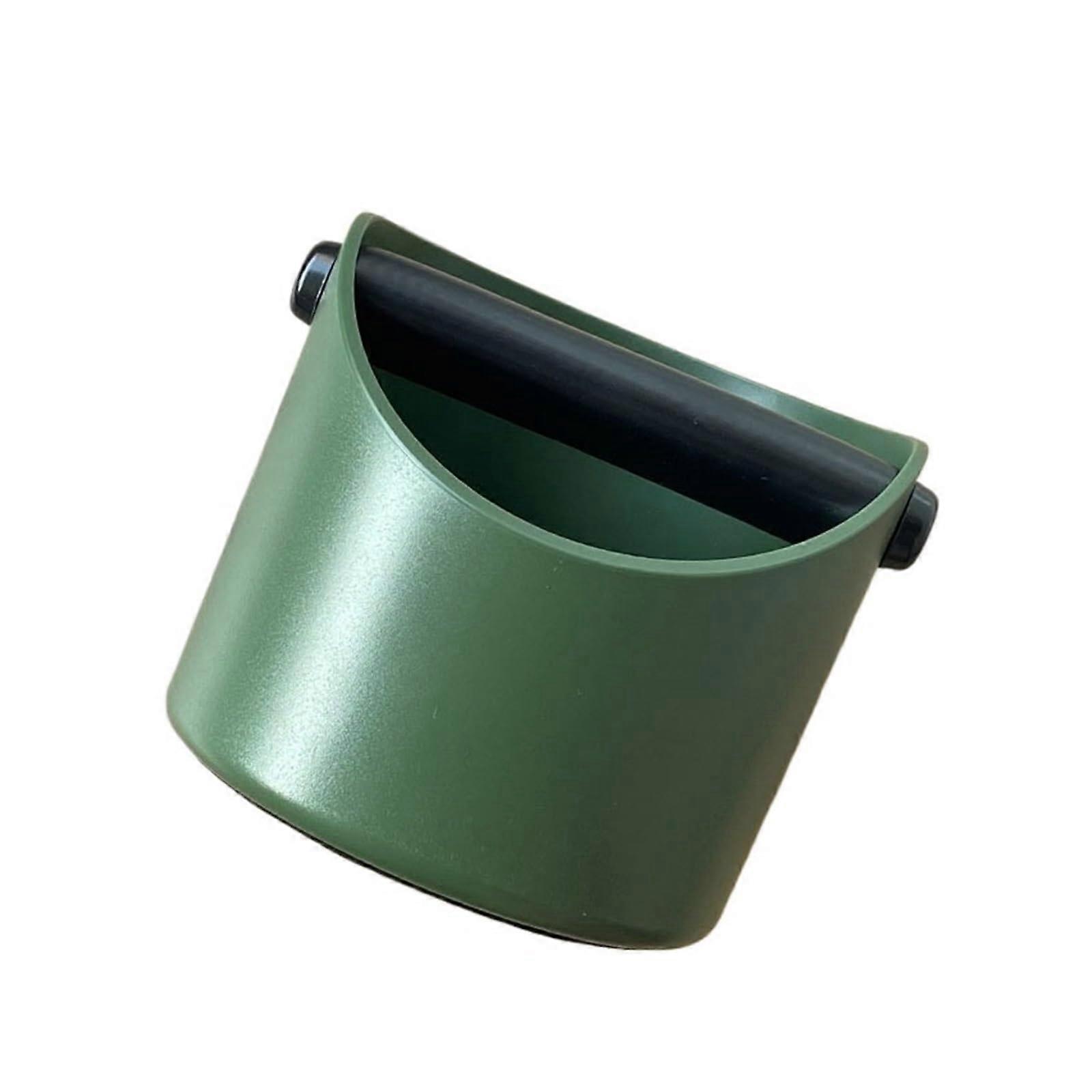 Mini ABS Plastic Coffee Machine Knock Box Green Espresso Dregs Container for Easy Grounds Disposal