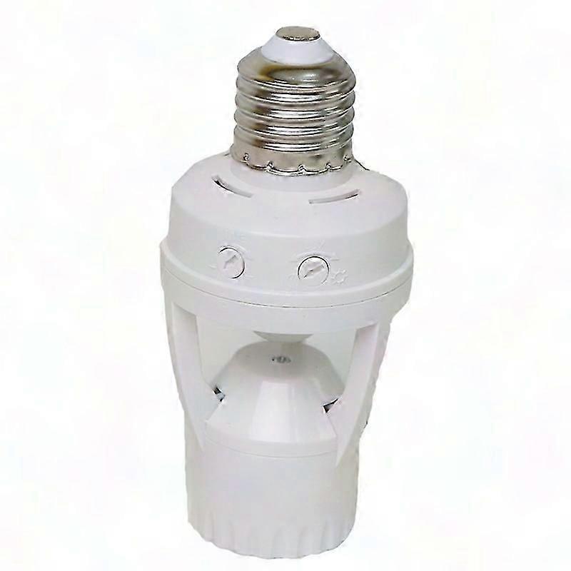360 PIR Motion Sensor LED Night Light Socket Base, AC110V-220V, Adjustable Delay Time