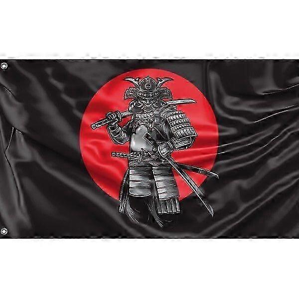 Samurai Warrior With Facemask Flag Pattern 540