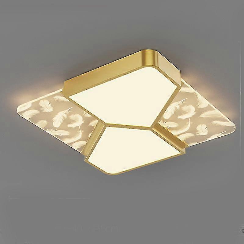 25-26 Ceiling Light 32W Romantic Feather Fixture Flush Mount, Surface Mounted Ceiling Lamp