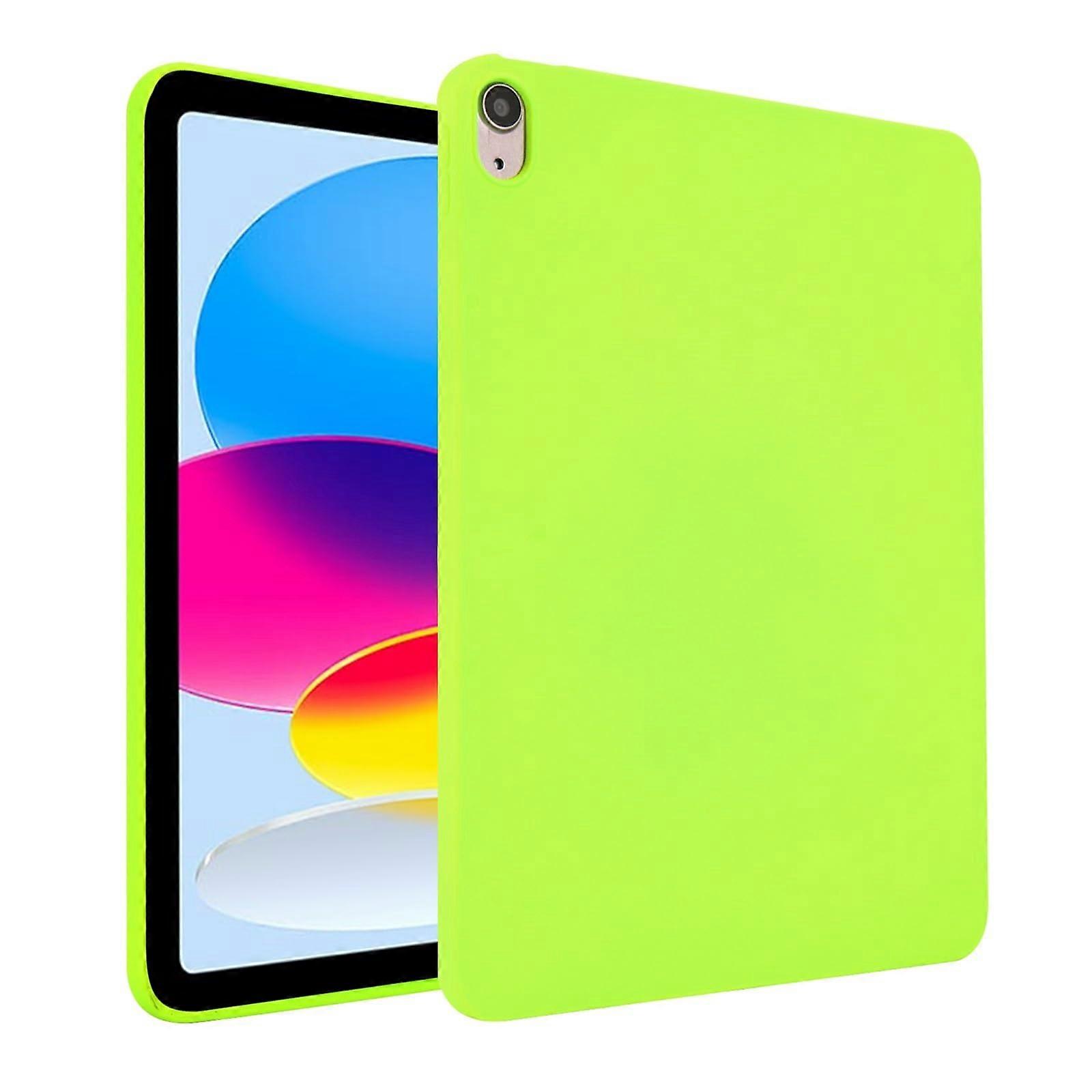 Case for iPad 11th Generation Shockproof Slim Lightweight Silicone Protective Cover Light Green