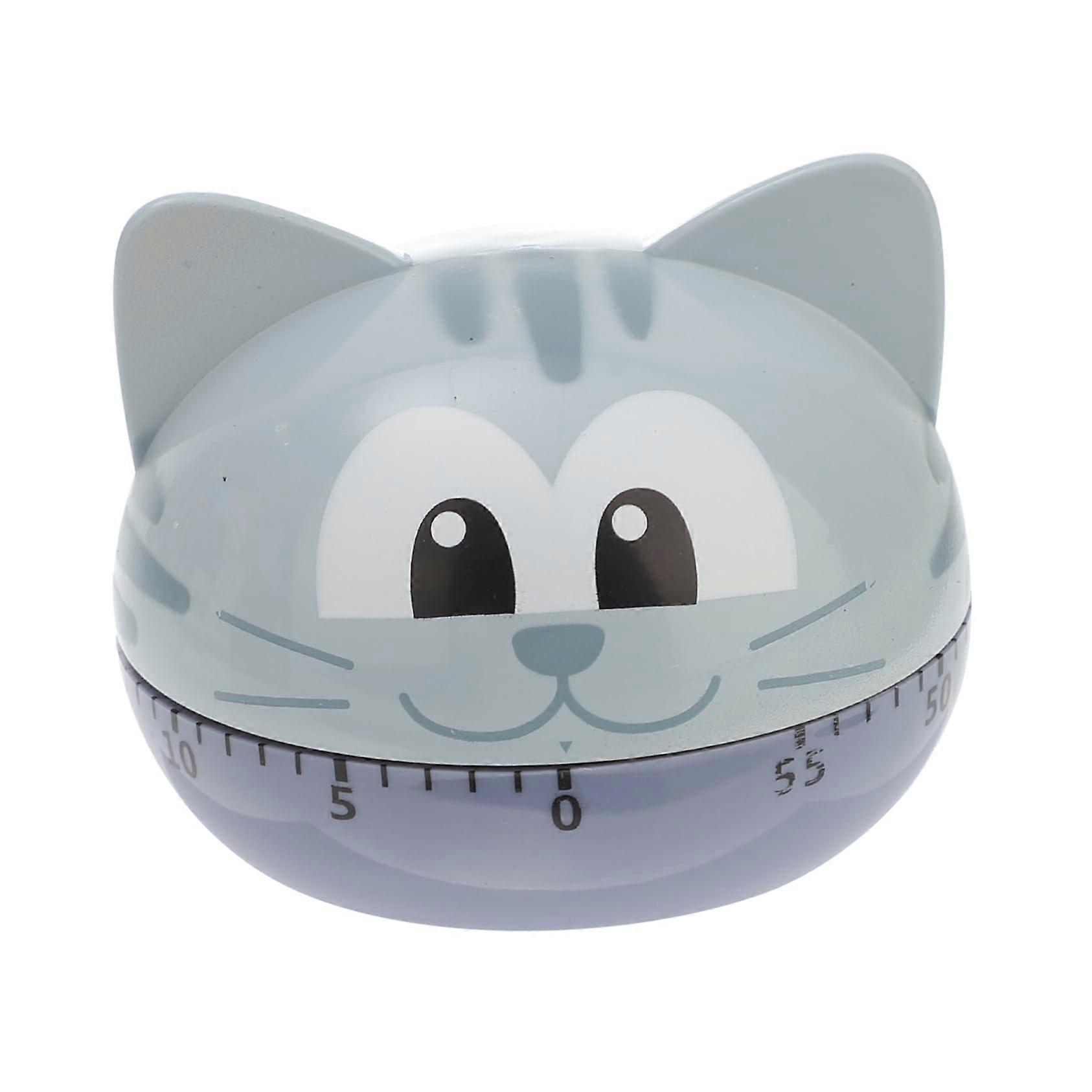 Cat Shaped Mechanical Kitchen Timer for Baking and Cooking, Accurate Countdown, No Batteries Needed