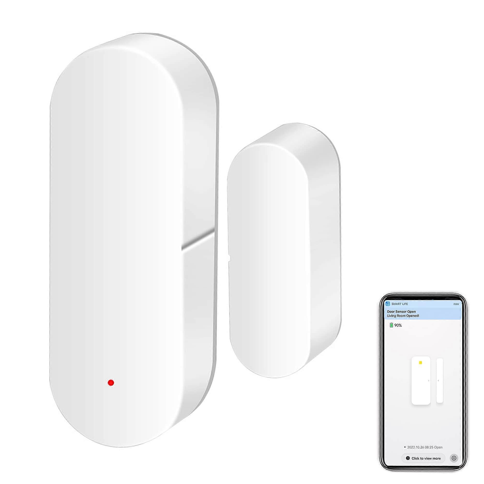 WiFi Door Window Sensor with Smart App Control, Instant Alerts, Alexa and Google Compatible (1 Pack)