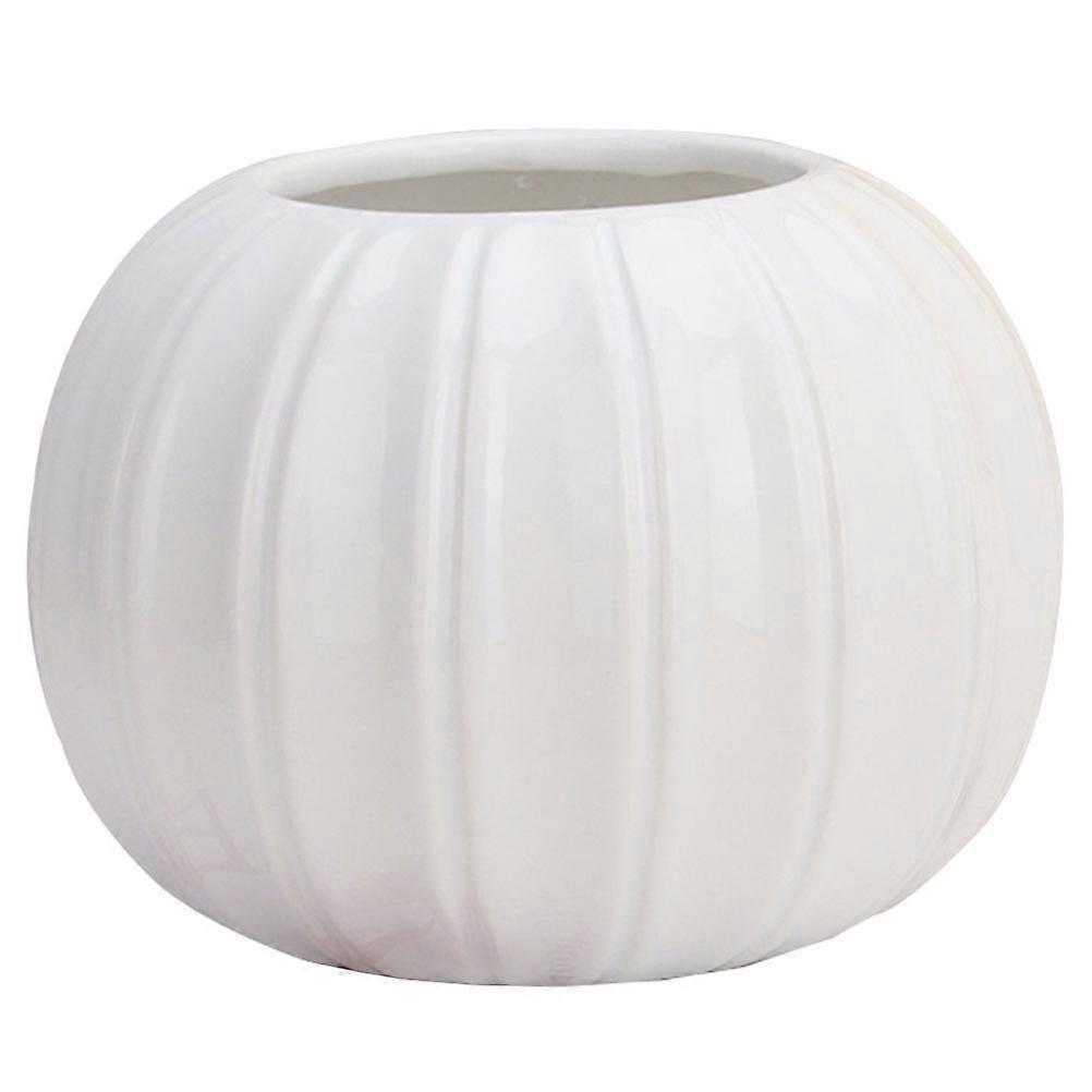 Creative Ceramic Flower Vase Pumpkin Shaped for Decoration