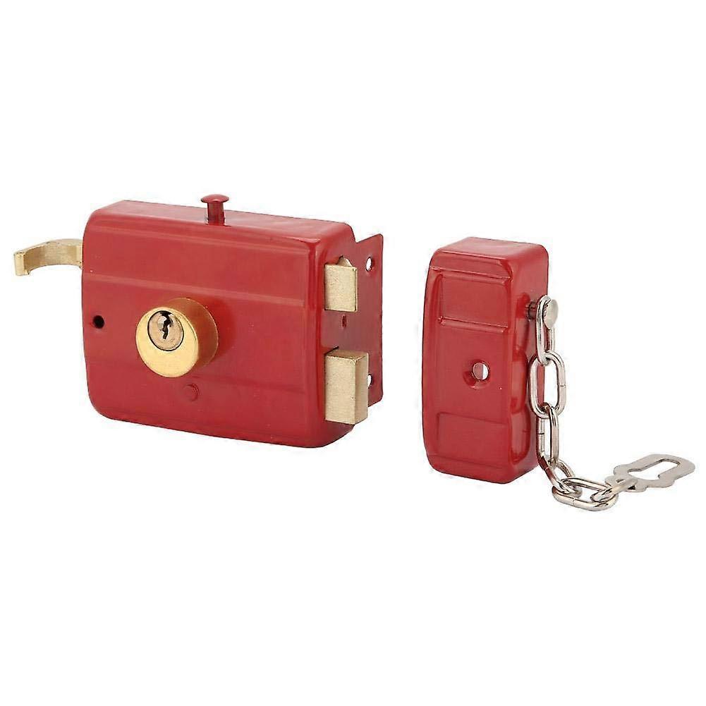 Heavy Duty Brass Deadbolt Lock for Front Door Security with Keys, RustResistant 45mm55mm