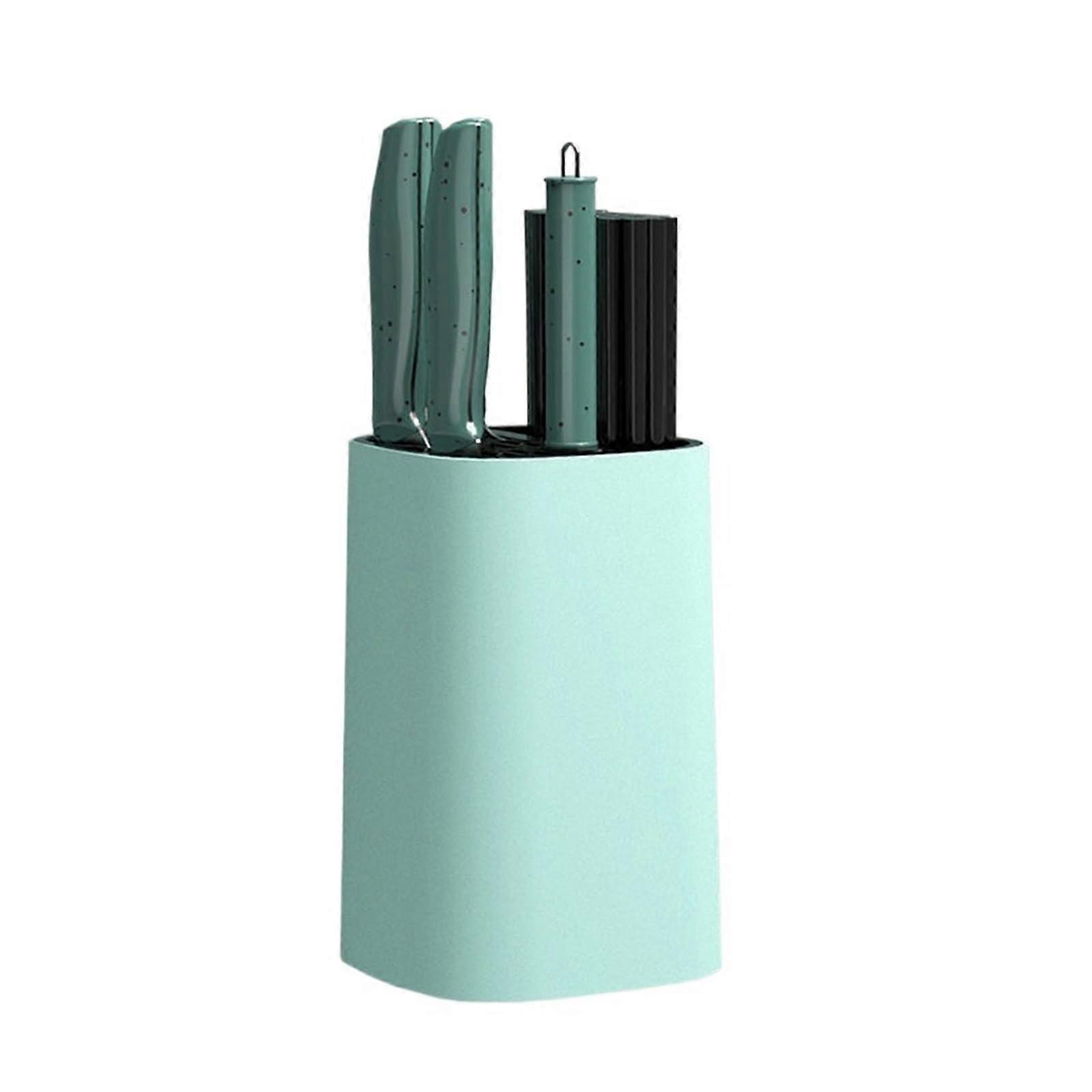 Kitchen Knife Holder with Utensil Organizer MultiFunction Rack for Compact Kitchen Storage and Fast Drying