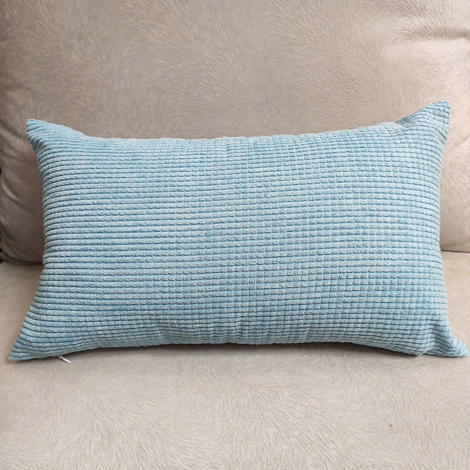 Cotton Pillowcase 40x60cm Breathable WrinkleResistant Decorative Sofa Cushion Cover Solid Color