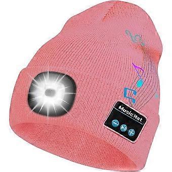 Cappello con luce LED Bluetooth, per campeggio e corsa