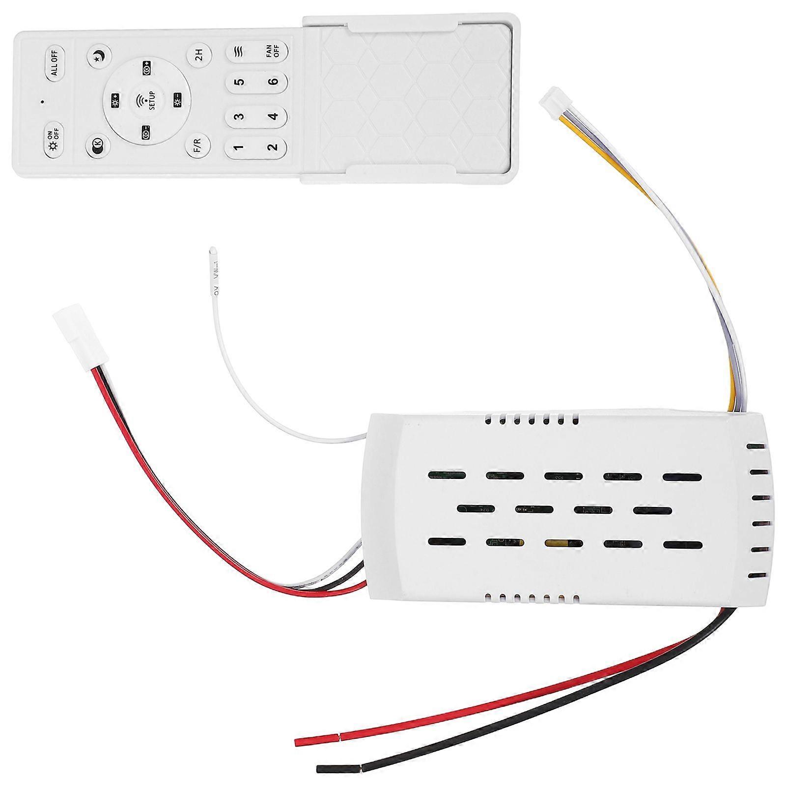 1 Set Ceiling Fan Remote - Dc Wireless Universal Remote For Ceiling Fans Light - Motor Controller With Speed Adjustable And Light Control Function For