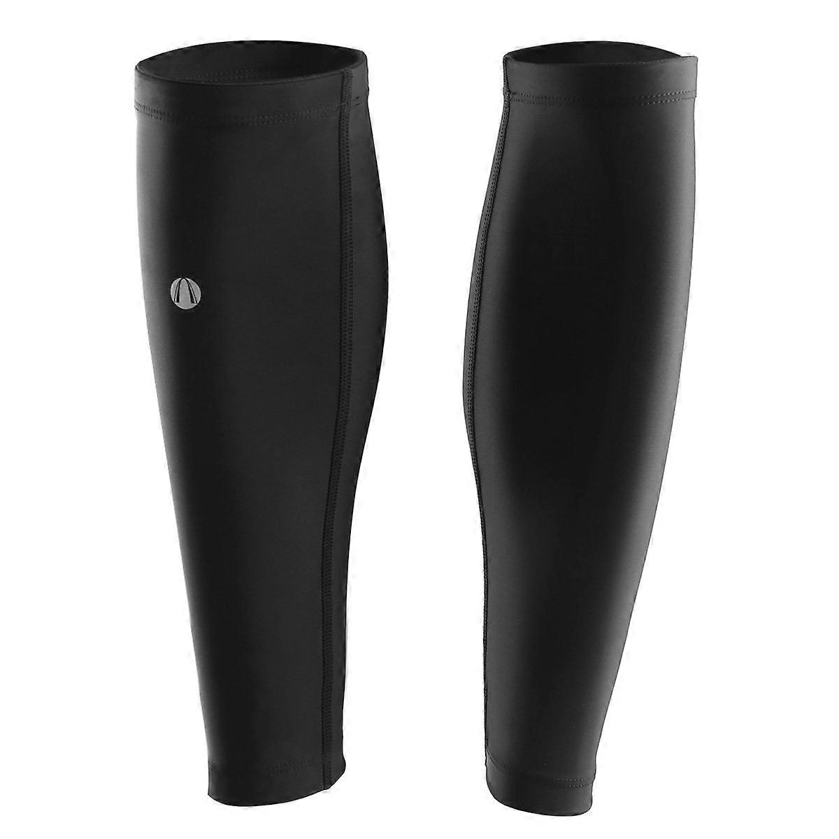 Compression Calf Sleeves for Running (1 Pair, Black S) Graduated Support MoistureWicking