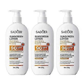 2025 1/2/3PCS Spf 90+ Sunscreen For Face Whole Body Use Protector Solar UV Resistant Repairing Solar Blocker Facial Sunscreen lotion 220ml