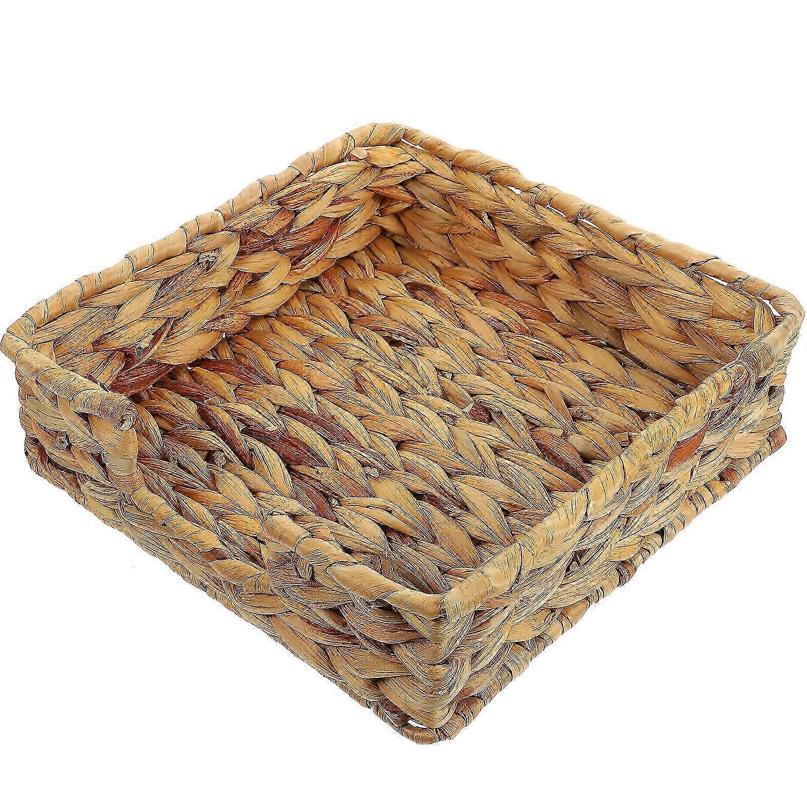 Straw Basket Woven Storage Basket for Storage Use with Decorative Function