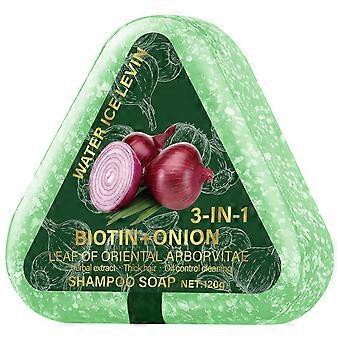 Onion Biotin & Rosemary Shampoo Bar  Hair Strengthening Solid Shampoo for Thinning Hair  Hydrating 3-in-1 Cleansing & Moisturizing Hair Care Soap for 