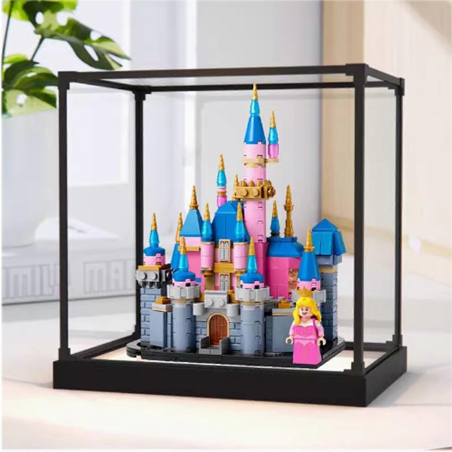 Dustproof Clear Acrylic Display Case with White Base  Transparency for  40720