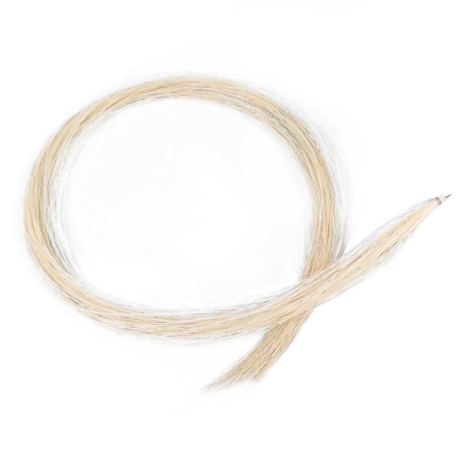 1/2 Size White Violin Bow Hair Replacement for Professional Performance, Easy Installation