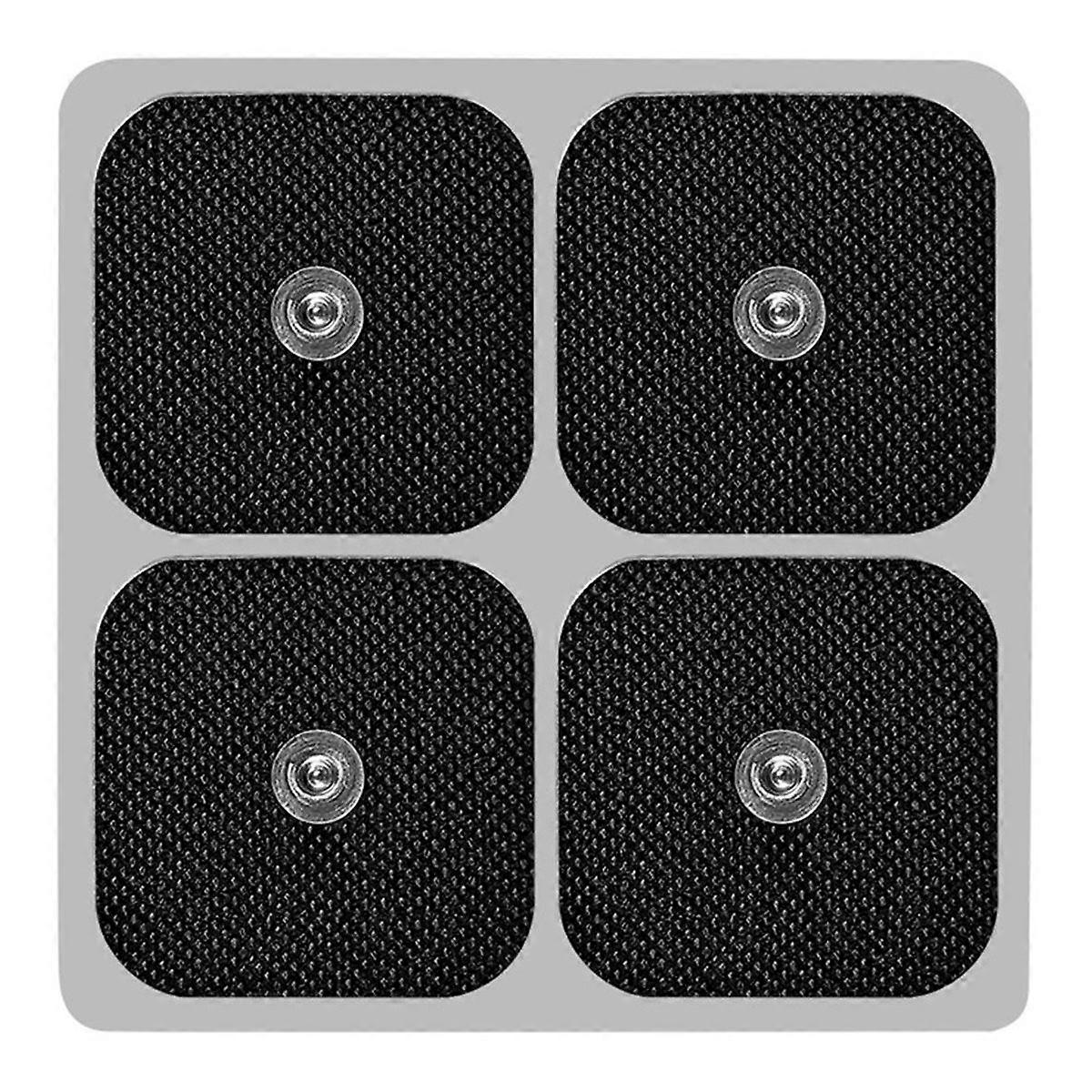 12PCS 5cmxcm Snap Self-Adhesive Electrode Patch for Muscle Stimulators Massage Electrode Self-Adhes