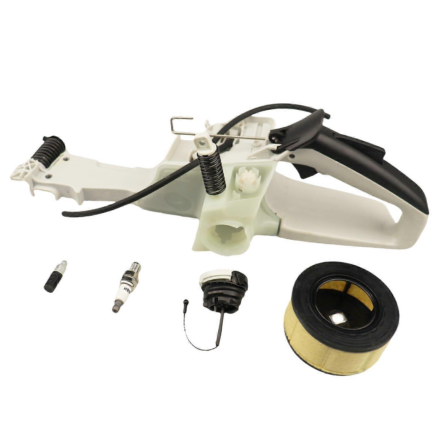 Fuel Tank Rear Handle Assembly Replacement with Ergonomic Grip for Stihl Chainsaw MS251C