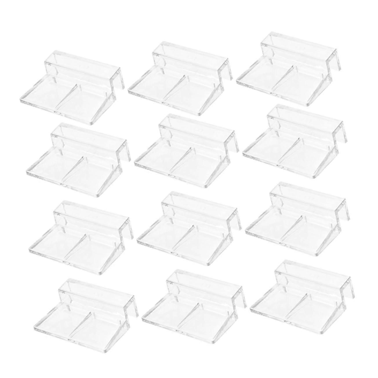 Aquarium Lid Clips Sturdy Acrylic Holders Secure Lid Support Universal Fish Tank Brackets