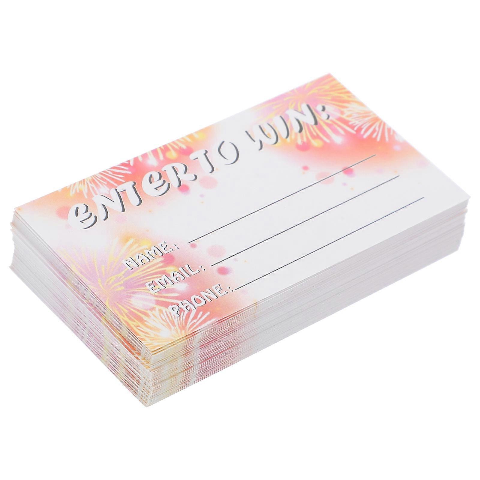 Multi Color Raffle Ticket Sheets Paper Party Tickets for Event Voting 100 Sheets