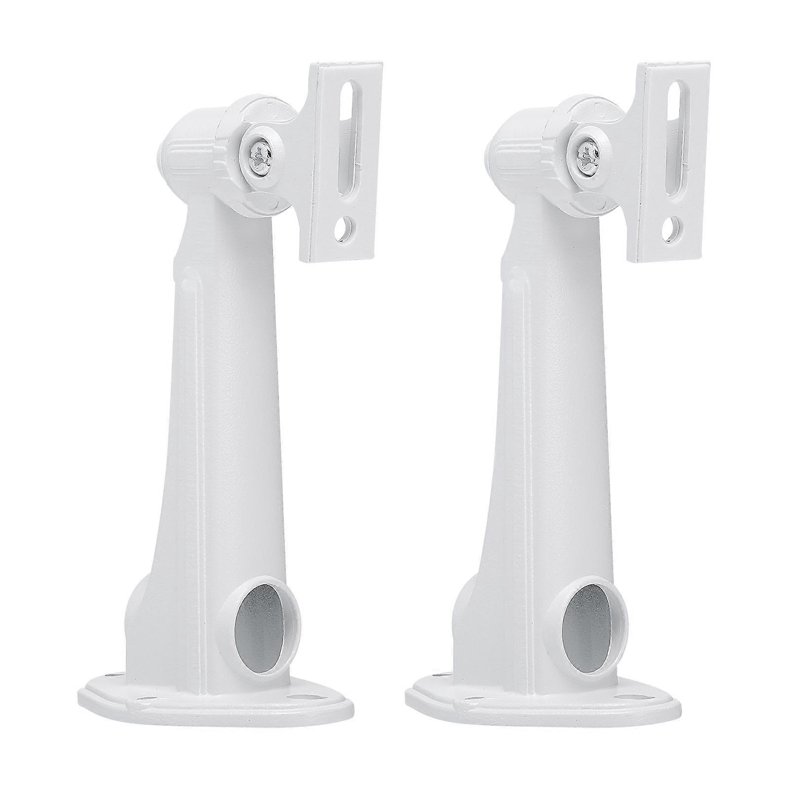 Monitor Bracket for Security Camera Wall Mount 2Pcs White Aluminium Alloy