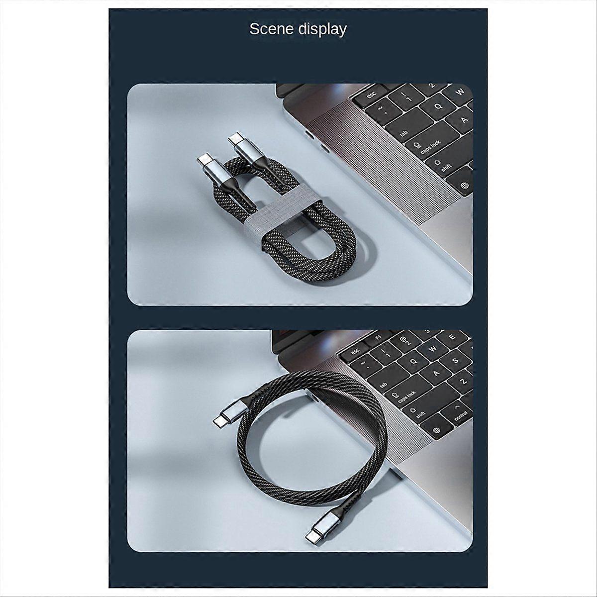 PD 240W Charging Cable Double-Ended Type C to USB Type C 240WPD Data Cord 2M
